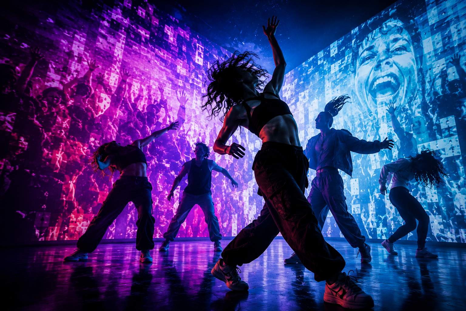Dancers performing for Rave Experience